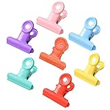 Kaizuca Metall Bulldog Clips, 28 Stück 7 Colour Mini klammern für fotos, Bunt kleine Binder Clips, für Kunsthandwerk, Lebensmittelbeutel, Zeichnungen, Fotos für zu Hause Küche und Büro