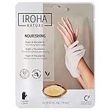 Iroha Nature - Nährende Handmasken-Handschuhe | Arganöl und Macadamia | Intensive Pflege für trockene Hände | 93% natürliche Inhaltsstoffe | Vegan
