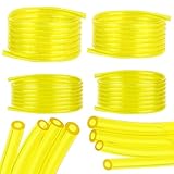4 Stück 2M Benzinschlauch, kraftstoffschlauch, 2 x 3.5 mm, 2.5 x 5 mm, 3 x 5 mm, 3 x 6 mm für Kettensägen, Gebläse, Hochdruckreiniger（Gelb）