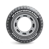 Intex 59252NP - Aufblasbarer Schwimmring Reifen, Vinyl, Schwarz, 91 cm