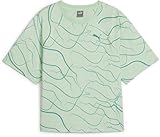 PUMA Unisex Motion Tee T-Shirt, Frische Mint-AOP, M