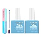2 Packs Gelnagellackentferner professioneller Gel-Politis-Entferner für Nägel schnell einfach zu bedienen einweichen