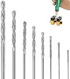 TAKONE 8 Stück Diamantbohrer Set - 0.8mm bis 3.0mm Diamant Bohrer & Steinbohrer für Glas, Fliesen, Metall, Muscheln, Jade, Perlen & Schmuckherstellung