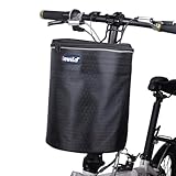 Fahrradkorb Vorne Rollerkorb E Scooter Korb Vorne, Rollerkorb Fahrrad Abnehmbare Lenkerkorb Tasche Mit Reflektierendem Gurt Für Scooter Balance Bikes