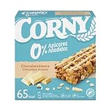 CORNY Müsliriegel 0% Zuckerzusatz mit weißer Schokolade 6 Stück x 20 g. 3er Pack
