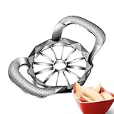 Obstschneider, Küchenhelfer zum Schneiden und Schneiden, spülmaschinenfest, manueller Obstschneider und Nucleator für Salate, Gemüse und Eier, in 8 oder 12 Stück