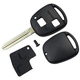 Auto-Fernbedienung mit 2 Tasten, Ersatz für To-yo-ta Avensis Corolla Camry Echo Yaris Prado RAV4 Tarago mit Gummipolster (1 Stück)