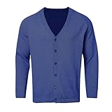 C'est TT janker herren, Trachten Strickjacke Herren Trachtenjacke Mit Knöpfen Vintage Freizeitjacke Leicht Casual Jacke Outdoor Elegante Cardigan Sportjacke Für Oktoberfest, Marine, XL