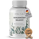 Schilddrüsen Balance - 240 Kapseln (hochdosiert) - 150µg Jod aus Bio Kelp + Selen & Thymian – Komplex für die Schilddrüse – Vegan, natürlich & laborgeprüft