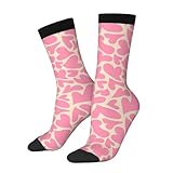 40Cm Socken Herren Tennissocken Lustige Socken Wandersocken Tennissocken Trippy Psychedelische Herzen Für Laufen Arbeit Sport