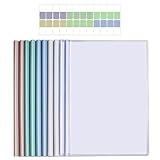 Klemmschienen Bewerbungsset,10pcs Klemmschienen A4,Sliding Bar Binder,Kunststoff A4 Sliding Bar Binder, Kunststoff Bericht Abdeckungen,Schiebebinder