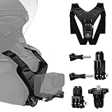 K&F Concept Action Kamera Motorrad Dirt Bike Helm Kinnriemenhalterung, Motorrad Helmhalterung Befestigungsvorrichtung für DJI Osmo 360 GoPro Hero 13/12/11 DJI Osmo Action 5Pro/4/3 Insta360 X5/X4/X3
