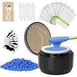 Nasenhaar Wachs, Mini Wax Nasenwachs-Set für Männer und Frauen tragbarer Nasenhaarentferner, Nase Waxing set mit Mini Wax Maschine, USB-Schnellwärmung, konstante Temperatur, Schwarz