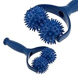 Jzhen Massage Roller mit Griff, Massageball Roller mit Triggerpunkt,Hand gehalten Muskel Entspannen Massagegerät