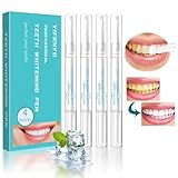 YIFRHYO Zahnaufhellung Stift Aufhellungsstift für Weiße Zähne, Natürlich Aufhellen und Zähne Bleichen, Bleaching Stift effektiv Flecken entfernen 4PC(Frei von Peroxid)