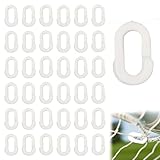 Fußballnetz-Clips, Fußballtornetz-Clips, Fußballtor-Zubehör, einfach zu montieren, für Fußballnetze, Tennisnetze, Outdoor-Sport, Spieler, Teamkollegen, Trainer (weiß), 36 Stück
