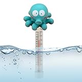 Kixolazr Wassertemperatursensor | Cartoon Tier Teich Thermometer Mit Seil,Wassertemperatur Zubehör Für Schwimmbad Spa Dusche Hot Spring Fischbecken