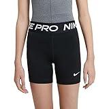Nike Mädchen G Np 3in kort Shorts, Black/White, M
