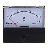 Heschen Voltmeter, rechteckig, analoge Anzeige, Volt-Spannungsprüfer Modell 670, DC 0-30 V, Klasse 2.0.