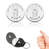 Schwangerschaft Geschenk Entscheidungsmünze, Lustige Entscheidungsmünze für Neue Eltern Neue Papa Mama,Geschenke für Werdende Väter und Mütter, Werfen Sie eine Münze, um eine Entscheidung zu Treffen