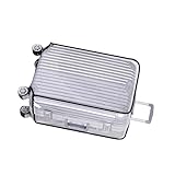 POPETPOP Transparente Kofferhülle 22 Zoll Trolley Gepäckschutz mit Selbstklebendem Klebeband Kratzfeste Reisegepäckhülle für Koffer und Trolleys