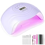 CIRULLI UV LED Lampe für Nägel,168W Nageltrockner für Gel Nagellack,uv lampe nägel Auto-Sensor Aushärtelampe mit 4 Timer Einstellungen,Nagelwerkzeuge für Fingernagel und Zehennagel