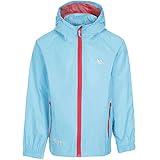 Trespass Qikpac Jacket, Aquatic, 7/8, Kompakt Zusammenrollbare Wasserdichte Jacke für Kinder / Unisex / Mädchen und Jungen, 7-8 Jahre, Blau