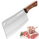 Kitory Hackmesser 18cm, Fleichmesser Extrem Scharf Chinesisches Küchenmesser, Metzgermesser mit Hochwertigem Edelstahl & Ergonomischem Griff