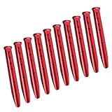 Pffiocix Zelt-Heringe aus Aluminium, Zelt-Nagelpfähle, Schneeklammern, für Outdoor, Camping, Wandern, Strand, Outdoor, 10 Stück