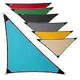 freigarten.de Sonnensegel Wasserdicht Sonnenschutz 100% Schutz vor UV dreieckig 1,6m x 1,6m x 2,2m