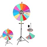 Drehen Sie Das Rad Mit Ständer – 61 Cm/24,02 Zoll Verstellbares, Wiederverwendbares, Tragbares Drehwerkzeug | Kompaktes Spinnerrad, Für Geburtstag, Karneval, Partyspiele, Klassenzimmer, Shopping-Event