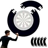 QSHXXROI Dart Catchring Surround, 45cm Dartscheibe Schutzring, Dartscheibe Wand Schutz, Eva Dartscheiben Surround, für die Wandschutz Backboard Protection