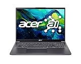 acer Aspire 16 (A16-71M-53SW) Laptop | 16' WUXGA+ OLED 120Hz Display | Intel Core Ultra 5 125H | 16 GB RAM | 512 GB SSD | Intel Arc Grafik | Windows 11 | QWERTZ Tastatur | grau