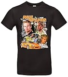 Paul Walker T-Shirt Hommage an eine Legende - RIP Brian O'Conner Motiv, Schwarz, S