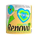 Küchenrolle Riesenrolle 100% recycelt, 21,6 x 23 cm, 1 Stk. 3er Pack