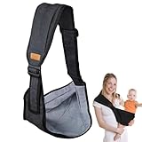 Kleinkind Trage Seitlich,Hüfttrage,Hüfttrage Kleinkind,Hüfttrage Baby,Kindertrage Seitlich,Verstellbare Babytrage,Kindertrage,Baby Trage,Hüftsitz Baby,Baby Carrier,Kleinkinder bis 30KG(Schwarz)