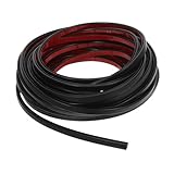 SHINEOFI Diebstahlsichere Türdichtung Fensterdichtung Fensterisolierung Türdichtleiste Tür-Zugluftstopper für die Türseite Kleber für Dichtungsstreifen Türstopper tpe Black