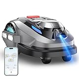 YARDCARE N1600PRO Mähroboter ohne Begrenzungskabel,Max.1600 m²,RTK+Vision Rasenmäher Roboter,Multizonen-Management,U-förmiges Mähmuster,Smarte Hindernisvermeidung Rasenroboter,KI Auto Kartierung