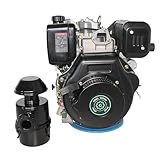 Grünwelt GW192FE 14 PS 498ccm Dieselmotor E-Starter KW 25 mm 1-Zylinder Rüttelplatte Einachser Austauschmotor 2 Jahren Garantie