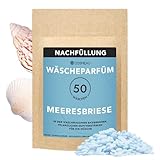 Cosmeau Wäscheparfüm Perlen Meeresbriese Nachfüllpackung - Nachhaltige Duftperlen für Waschmaschine - Bis zu 50 Waschladungen und 24 Wochen Frische - Plästik Frei, Vegan & Zero Waste
