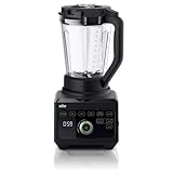 Braun PowerBlend 9 JB9040BK Hochleistungs-Standmixer mit 1600 Watt Motor, 2 l Tritan-Behälter, 18 Programme, 10 Geschwindigkeiten, Schwarz