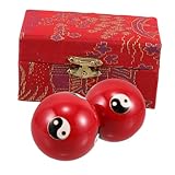 LAPYAPPE 1 Paar Handmassagebälle Mit Klingendem, Chinesische Baoding-bälle Für Entspannende Handtherapie Und Fitness-übungsbälle, Handrollerbälle