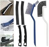 4 Stück Fugenbürste, Multifunktionale Hartborsten Eckenreinigungsbürste, Spaltreinigungsbürste, Reinigungsbürste, Eckreinigungsbürste, für Fliesenböden, Türfensterschienen, Badezimmer, Küche
