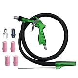 Vleant Sandstrahlpistole Kit mit 6 Düsen (4 Keramik + 2 Metall) - Professionelles Sandstrahlgerät für Druckluft, Entfernt Rost, Lack & Verschmutzungen