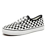 Segeltuchschuhe für Damen Schwarz-Weiße Plaid Leinwand Schuhe Für Männer Und Frauen Komfortable Paar Sneakers-2-42