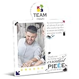 Team-Bilderrahmen für Kollegen, 10,2 x 15,2 cm, Teamwork-Bilderrahmen, Dankeschön-Geschenke für Kollegen, Mitarbeiter, Teamkollegen, Weiß