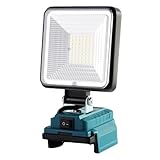 Akku Lampe für Bosch 21V Akkus, 50W 4000Lm LED Arbeitsleuchte, Baustellen Lamp Tragbares mit Typ-C-und USB-Ladeanschluss (Ohne Akku）