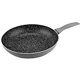 KARL HAUSMANN Pfanne Induktion - Ø 26 cm - Bratpfanne Antihaft mit Granit Beschichtung - Beschichtete Pfanne Für alle Herdarten auch Gasherd - Non Stick Frying Pan - Pfannen ohne Ptfe und Pfoa