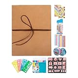 Dehnbares Faltbares Fotoalbum,Flexible Wohndekoration Mit 12 Farbmarkern - Fotobuch Erinnerungsbuch | Für Hochzeit Valentinstag Date Paare Freund Geburtstag Abschluss Schule Reise Abenteuer Erinnerung