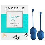 AMORELIE Liaison 2.0 – Liebeskugel-Set 56g & 72g | Beckenbodentrainer für Frauen | 2 Stück